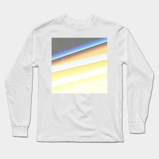 BLUE YELLOW WHITE TEXTURE ART Long Sleeve T-Shirt